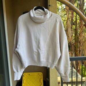 Agolde Off-White Cowl Neck Sweater